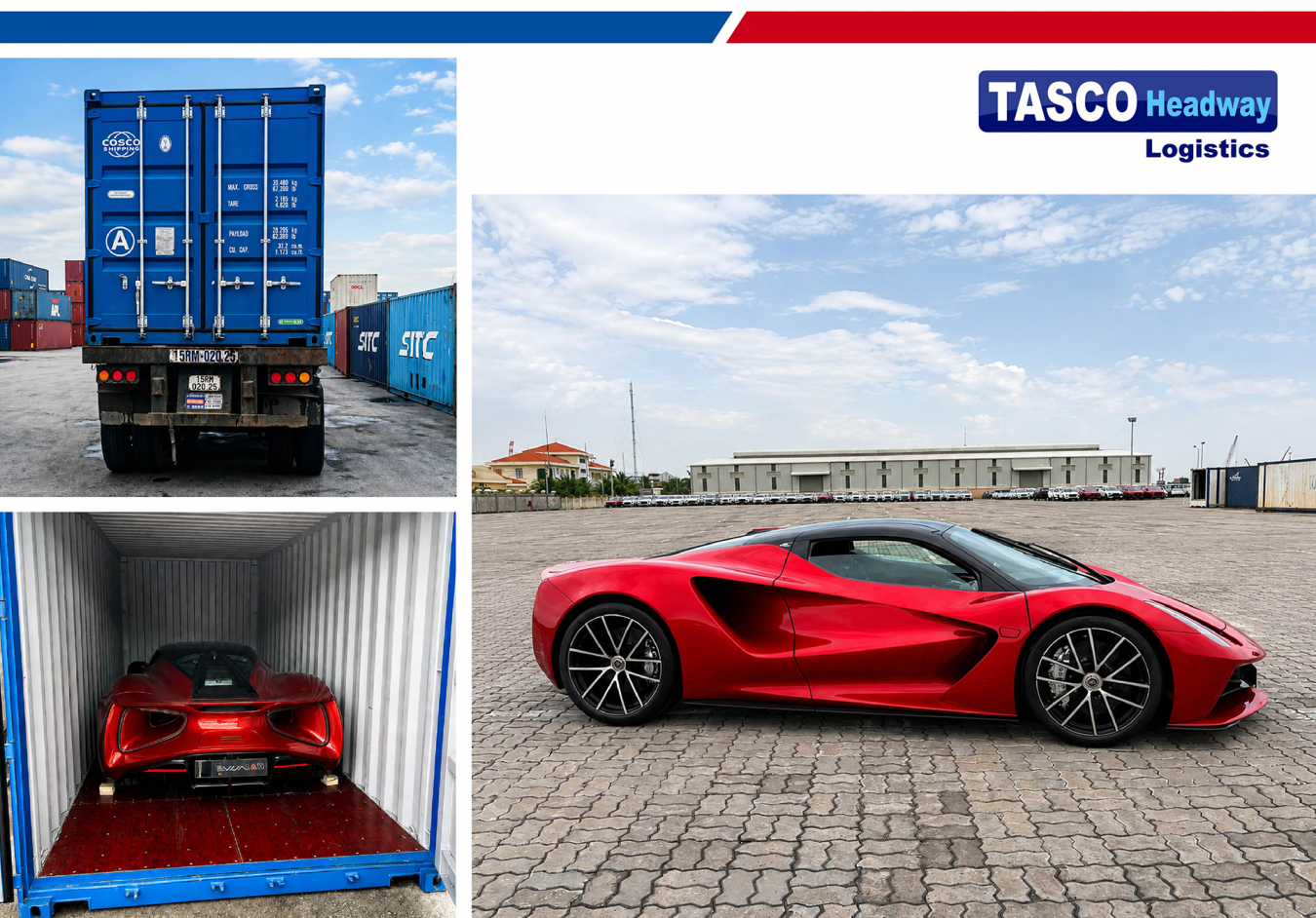 (Transportation of complete built-up (CBU) vehicles by container)